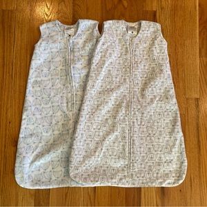 Halo Micro-Fleece Baby Sleep Sacks, S, 0-6M, set of 2